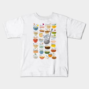 Soups of the World A-Z Kids T-Shirt